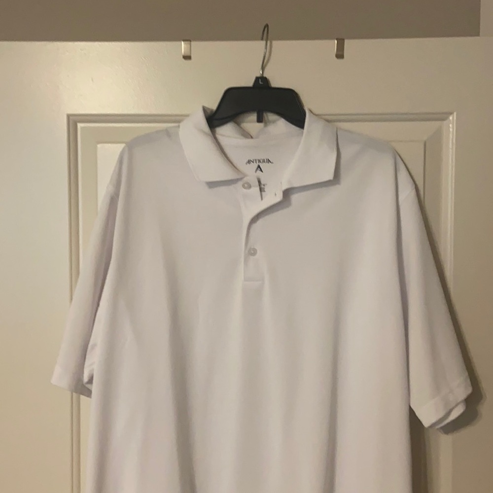Antigua Men XL White Polo